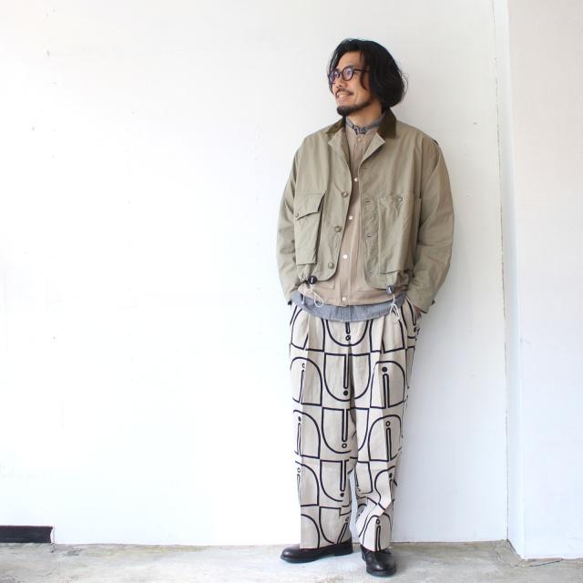 HAVERSACK ウッドブロックプリントタックワイドトラウザー Woodblock-Print Tuck Wide Trousers / 862605 | HAVERSACK | 09