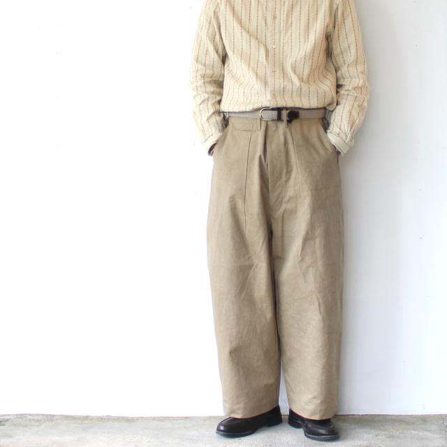 HAVERSACK 高密度ツイルワイドトラウザー Twill Wide Trousers / 862622　（Beige） | HAVERSACK | 11