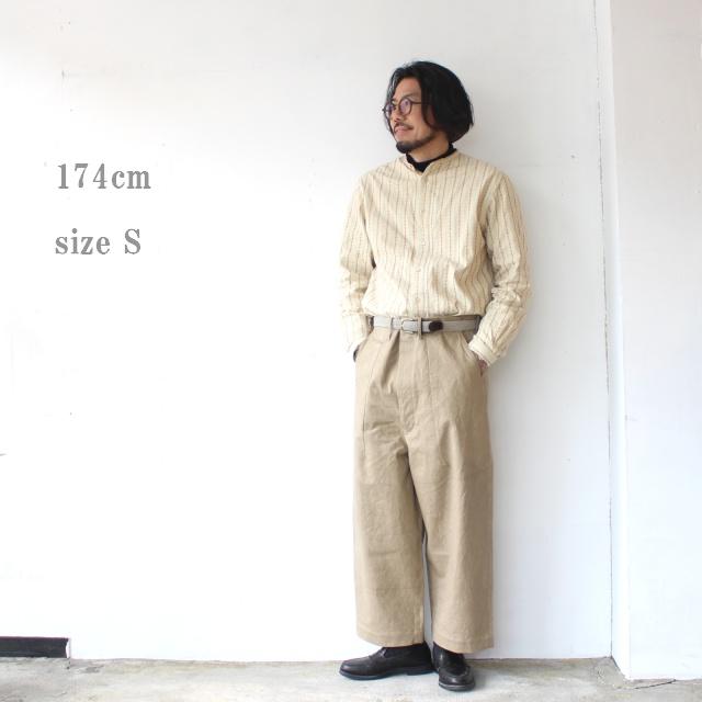 HAVERSACK 高密度ツイルワイドトラウザー Twill Wide Trousers / 862622　（Beige） | HAVERSACK | 12