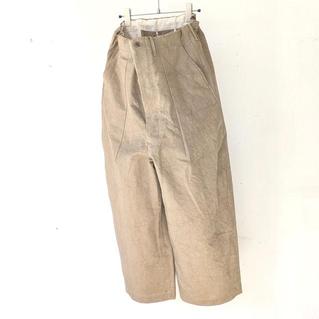 HAVERSACK 高密度ツイルワイドトラウザー Twill Wide Trousers / 862622　（Beige） | HAVERSACK | 01