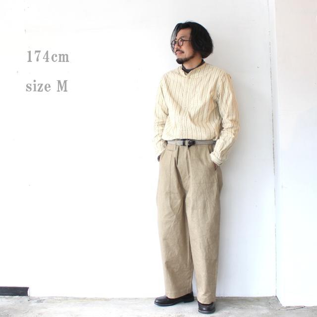 HAVERSACK 高密度ツイルワイドトラウザー Twill Wide Trousers / 862622　（Beige） | HAVERSACK | 08