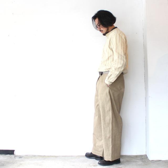 HAVERSACK 高密度ツイルワイドトラウザー Twill Wide Trousers / 862622　（Beige） | HAVERSACK | 09