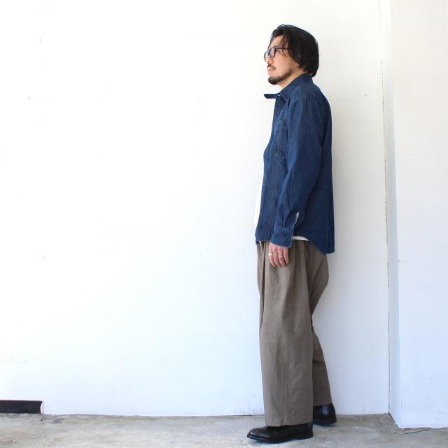 HAVERSACK 40タイプライター2タックワイドパンツ 40-Typewriter 2tuck wide trousers　862627 | HAVERSACK | 02