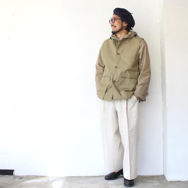 HAVERSACK 綿麻ヘリンボーンユーティリティトラウザー C/L-Herringbone utility trousers / 862630 | HAVERSACK | 01