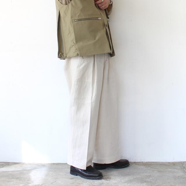 HAVERSACK 綿麻ヘリンボーンユーティリティトラウザー C/L-Herringbone utility trousers / 862630 | HAVERSACK | 04