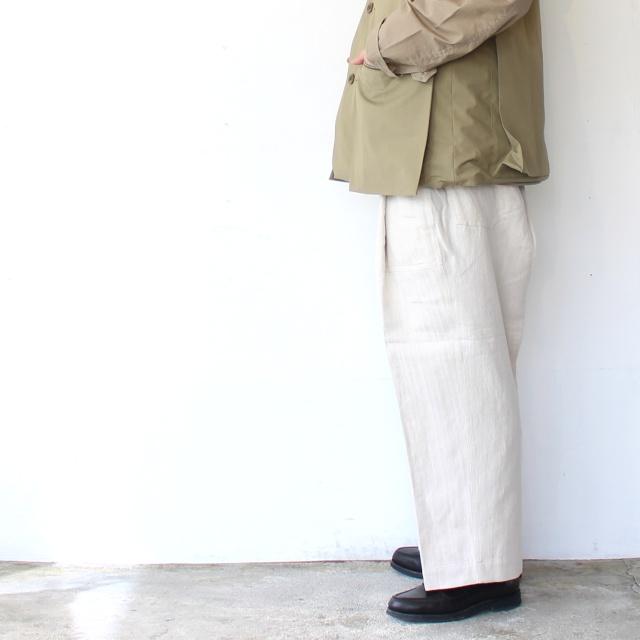 HAVERSACK 綿麻ヘリンボーンユーティリティトラウザー C/L-Herringbone utility trousers / 862630 | HAVERSACK | 05