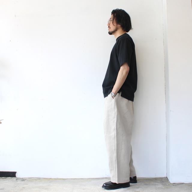 HAVERSACK リネンヘリンボーンワイドトラウザーOld German-herringbone Linen Twill Wide Trousers　（Beige） | HAVERSACK | 06