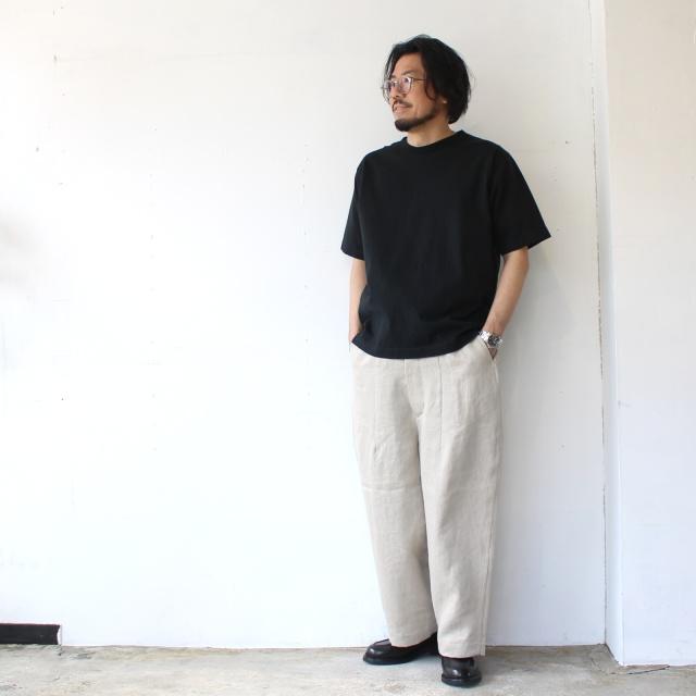 HAVERSACK リネンヘリンボーンワイドトラウザーOld German-herringbone Linen Twill Wide Trousers　（Beige） | HAVERSACK | 08