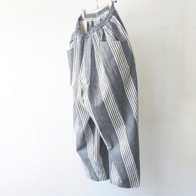 HAVERSACK ダンガリーストライプサルエルパンツ Dungaree Washer-Stripe Sarouel Pants / 862635 | HAVERSACK | 01