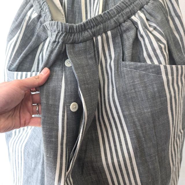 HAVERSACK ダンガリーストライプサルエルパンツ Dungaree Washer-Stripe Sarouel Pants / 862635 | HAVERSACK | 03