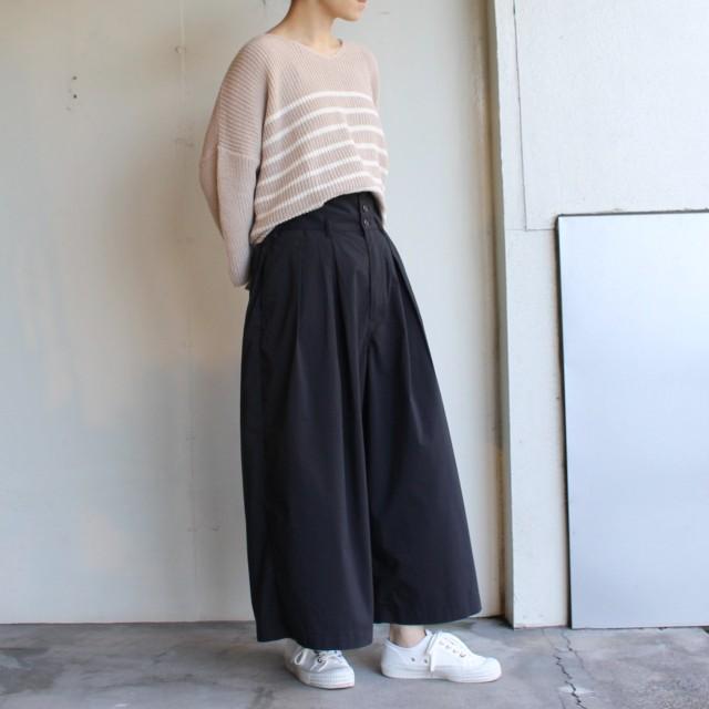 【20%OFF】maomade　21/2リネンコットンプルオーバーボーダーニット 911113　２カラー | mao made | 10