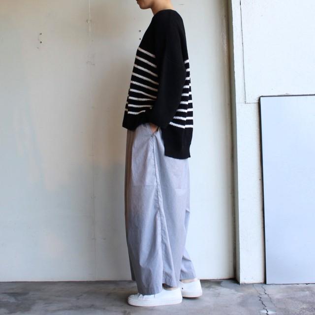 【20%OFF】maomade　21/2リネンコットンプルオーバーボーダーニット 911113　２カラー | mao made | 16