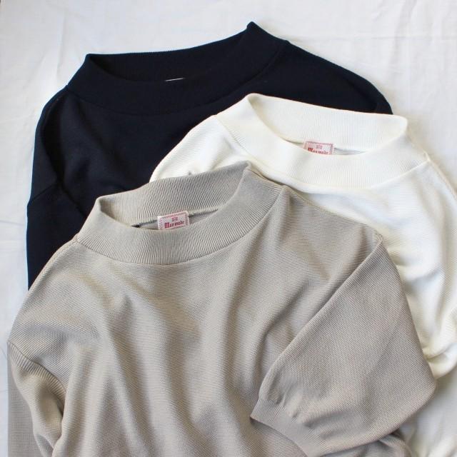 【20%OFF】maomade　８分袖ルーズネックニットプルオーバー　911146　３カラー | mao made | 01