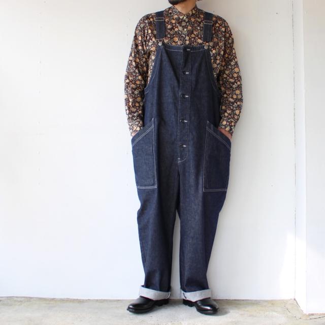 HARVESTY デニムクロスオーバーオール DENIM CLOTH OVERALLS / A12007　（One wash） | HARVESTY | 01