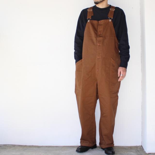 HARVESTY チノクロスオーバーオール CHINO CLOTH OVERALLS / A12008 　（Brown） | HARVESTY | 07