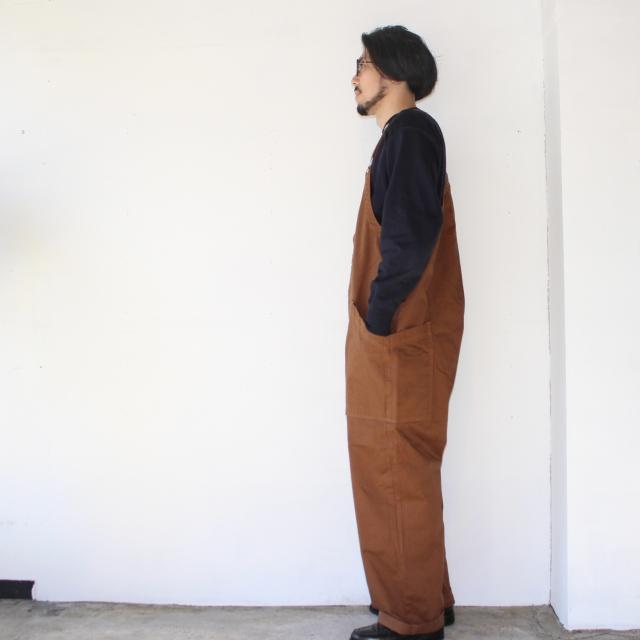 HARVESTY チノクロスオーバーオール CHINO CLOTH OVERALLS / A12008 　（Brown） | HARVESTY | 08