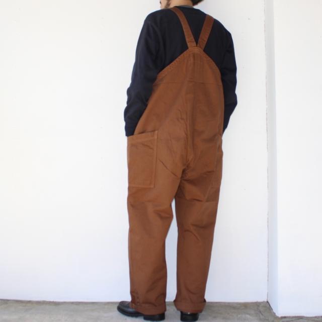 HARVESTY チノクロスオーバーオール CHINO CLOTH OVERALLS / A12008 　（Brown） | HARVESTY | 09