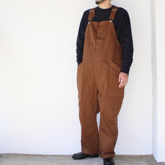 HARVESTY チノクロスオーバーオール CHINO CLOTH OVERALLS / A12008 　（Brown） | HARVESTY | 10