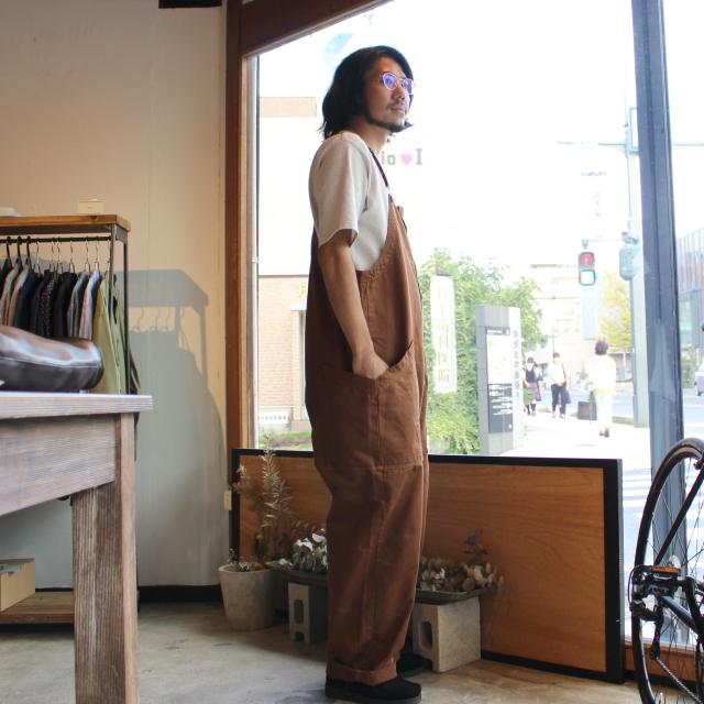 HARVESTY チノクロスオーバーオール CHINO CLOTH OVERALLS / A12008 　（Brown） | HARVESTY | 16