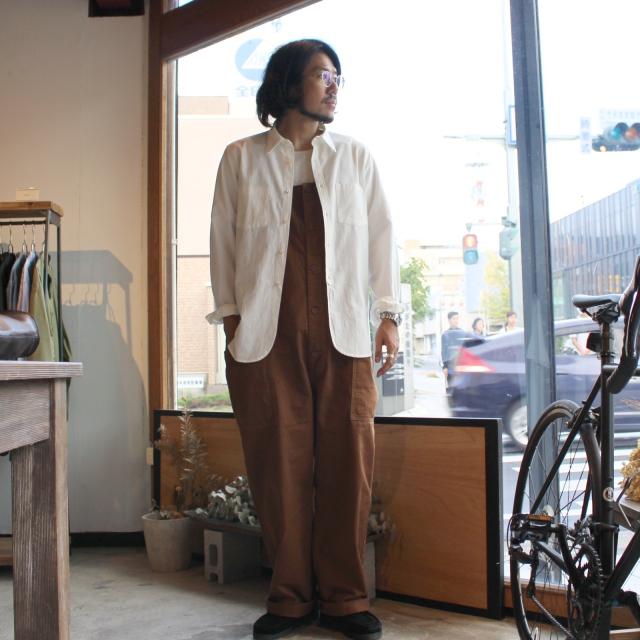 HARVESTY チノクロスオーバーオール CHINO CLOTH OVERALLS / A12008 　（Brown） | HARVESTY | 18