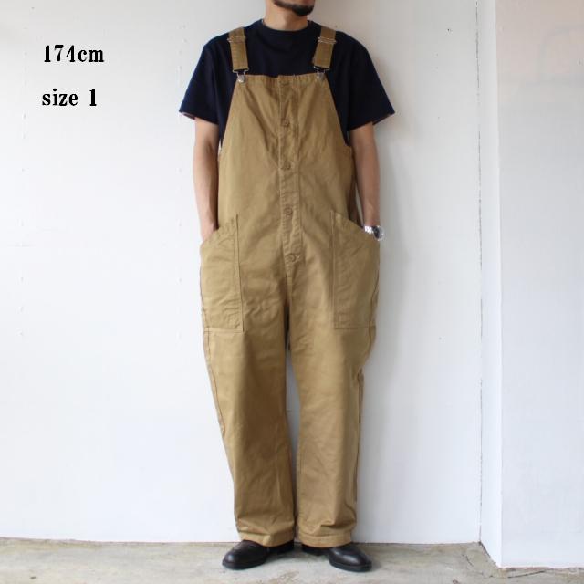 HARVESTY チノクロスオーバーオール CHINO CLOTH OVERALLS / A12008 　（Brown） | HARVESTY | 19