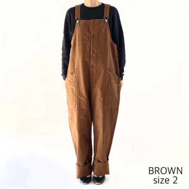 HARVESTY チノクロスオーバーオール CHINO CLOTH OVERALLS / A12008 　（Brown） | HARVESTY | 20