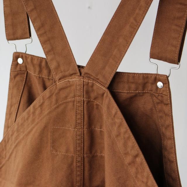 HARVESTY チノクロスオーバーオール CHINO CLOTH OVERALLS / A12008 　（Brown） | HARVESTY | 04