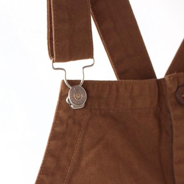 HARVESTY チノクロスオーバーオール CHINO CLOTH OVERALLS / A12008 　（Brown） | HARVESTY | 05
