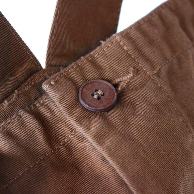 HARVESTY チノクロスオーバーオール CHINO CLOTH OVERALLS / A12008 　（Brown） | HARVESTY | 06