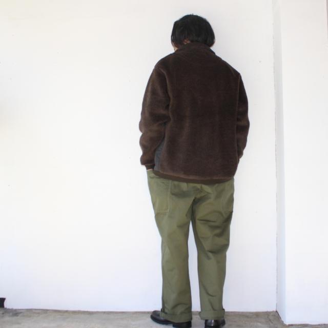 HARVESTY チノクロスオーバーオール CHINO CLOTH OVERALLS / A12008　（Military green） | HARVESTY | 10