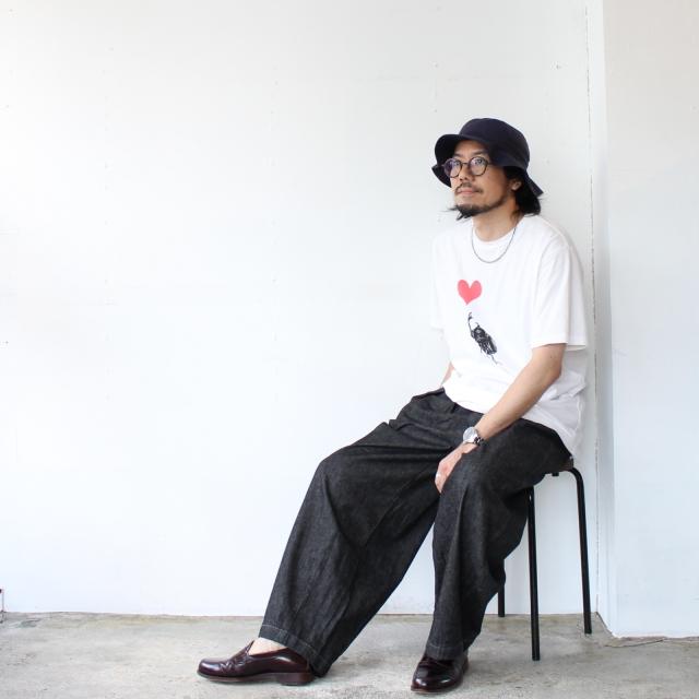 HARVESTY　Black Denim Circus Pants -Narrow ブラックデニムサーカスパンツナローシルエット A12419　（Black） | HARVESTY | 04