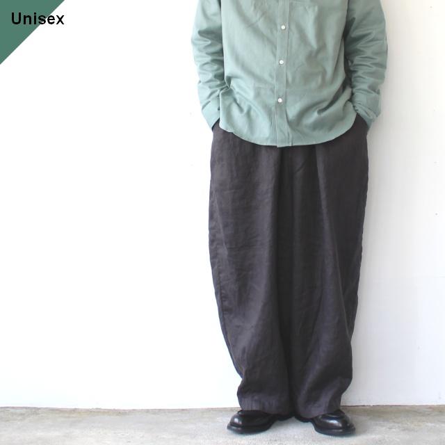 HARVESTY リネンイージーサーカスパンツ 40s-Linen Canvas Circus Pants　A12608 （Charcoal） | HARVESTY