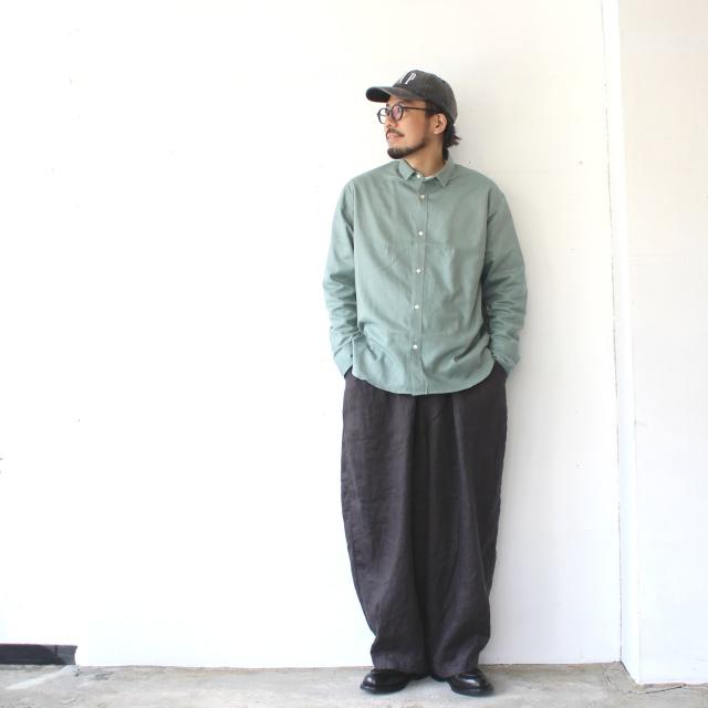 HARVESTY リネンイージーサーカスパンツ 40s-Linen Canvas Circus Pants　A12608 （Charcoal） | HARVESTY | 10
