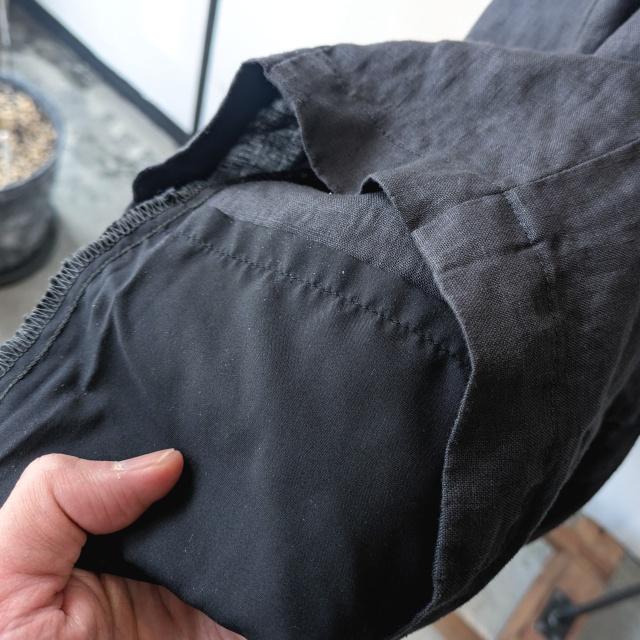 HARVESTY リネンイージーサーカスパンツ 40s-Linen Canvas Circus Pants　A12608 （Charcoal） | HARVESTY | 16