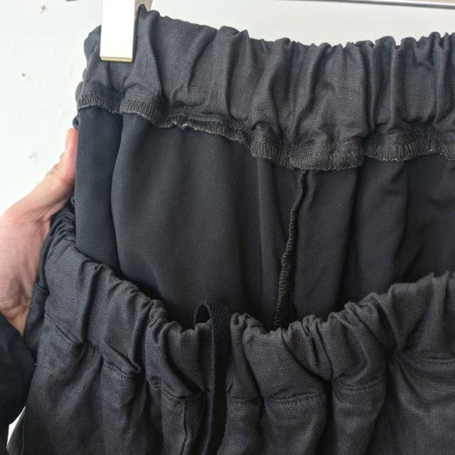 HARVESTY リネンイージーサーカスパンツ 40s-Linen Canvas Circus Pants　A12608 （Charcoal） | HARVESTY | 14