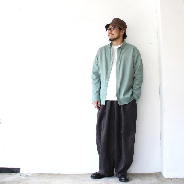 HARVESTY リネンイージーサーカスパンツ 40s-Linen Canvas Circus Pants　A12608 （Charcoal） | HARVESTY | 01