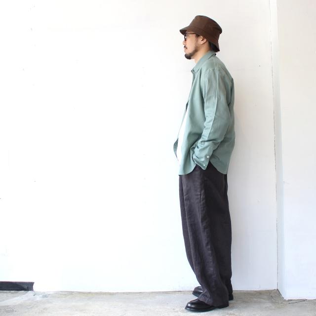 HARVESTY リネンイージーサーカスパンツ 40s-Linen Canvas Circus Pants　A12608 （Charcoal） | HARVESTY | 02
