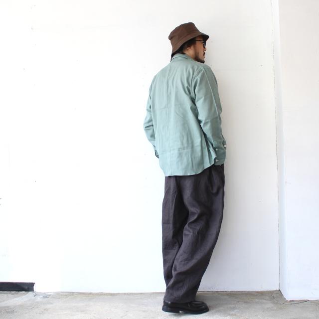 HARVESTY リネンイージーサーカスパンツ 40s-Linen Canvas Circus Pants　A12608 （Charcoal） | HARVESTY | 03
