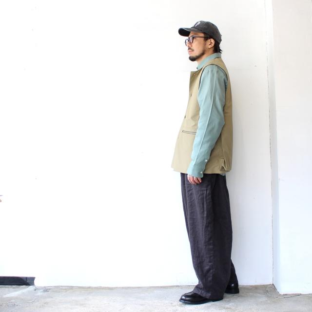 HARVESTY リネンイージーサーカスパンツ 40s-Linen Canvas Circus Pants　A12608 （Charcoal） | HARVESTY | 07