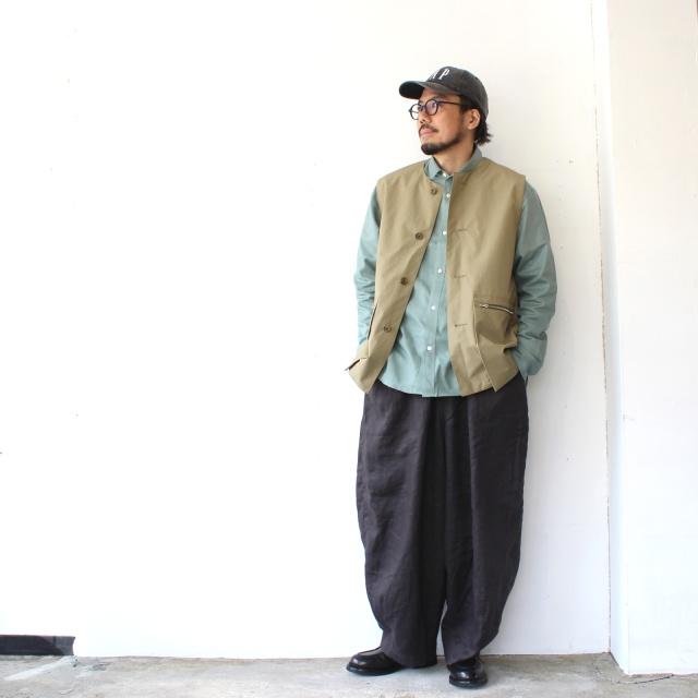 HARVESTY リネンイージーサーカスパンツ 40s-Linen Canvas Circus Pants　A12608 （Charcoal） | HARVESTY | 09