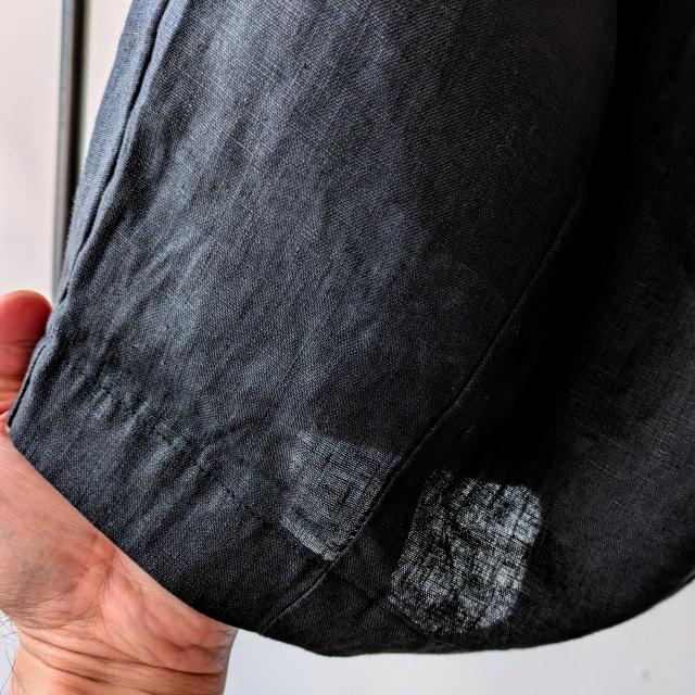 HARVESTY リネンイージーサーカスショーツ 40s-Linen Canvas Circus Shorts　（Black） | HARVESTY | 09