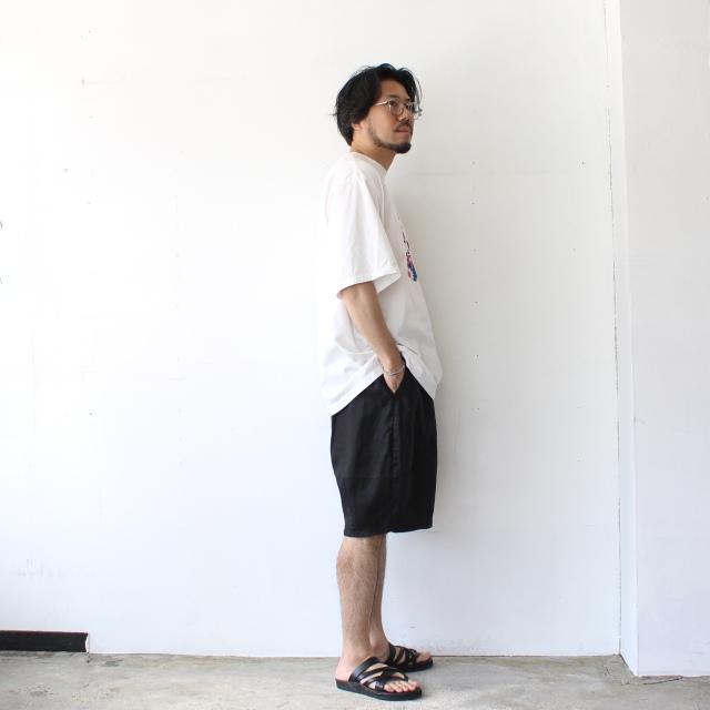 HARVESTY リネンイージーサーカスショーツ 40s-Linen Canvas Circus Shorts　（Black） | HARVESTY | 12