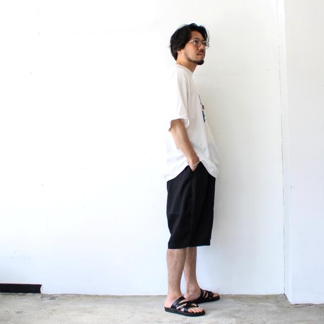 HARVESTY リネンイージーサーカスショーツ 40s-Linen Canvas Circus Shorts　（Black） | HARVESTY | 16