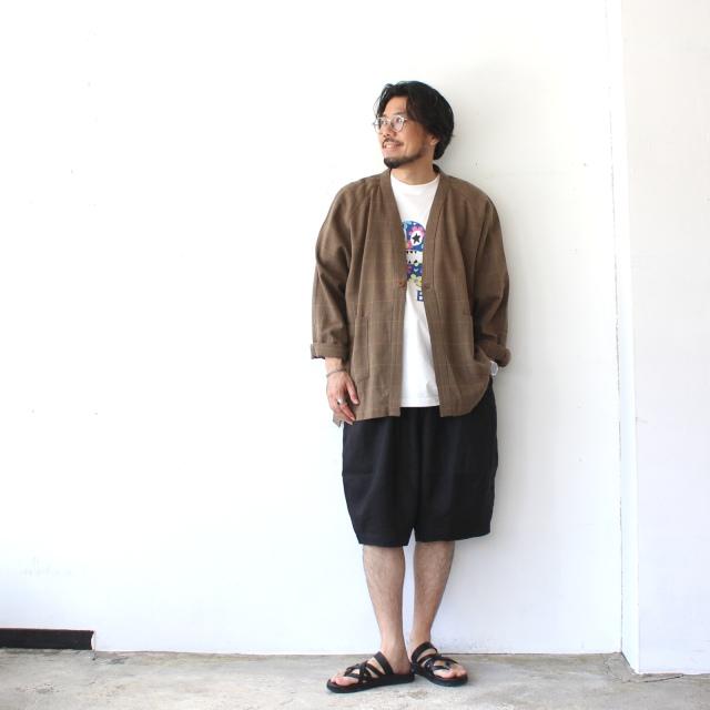 HARVESTY リネンイージーサーカスショーツ 40s-Linen Canvas Circus Shorts　（Black） | HARVESTY | 19