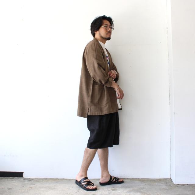 HARVESTY リネンイージーサーカスショーツ 40s-Linen Canvas Circus Shorts　（Black） | HARVESTY | 20