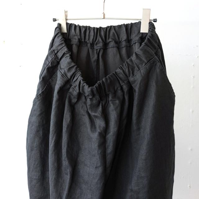 HARVESTY リネンイージーサーカスショーツ 40s-Linen Canvas Circus Shorts　（Black） | HARVESTY | 02