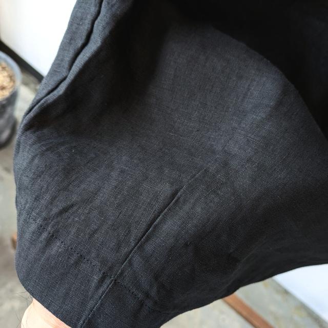 HARVESTY リネンイージーサーカスショーツ 40s-Linen Canvas Circus Shorts　（Black） | HARVESTY | 07