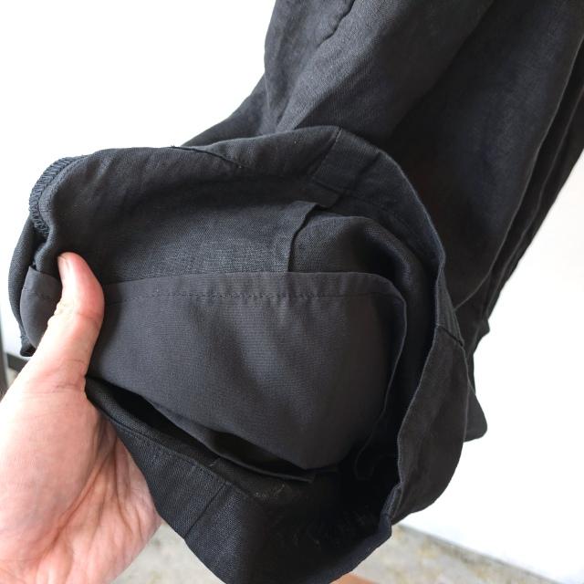HARVESTY リネンイージーサーカスショーツ 40s-Linen Canvas Circus Shorts　（Black） | HARVESTY | 08