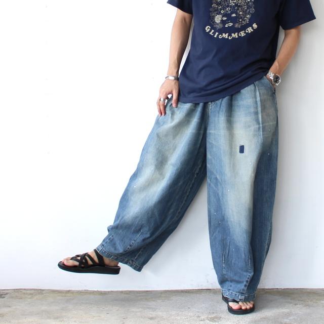 HARVESTY リメイクデニムサーカスパンツ Remake-Denim Circus Pants / A12626　（Remake Blue） | HARVESTY | 14