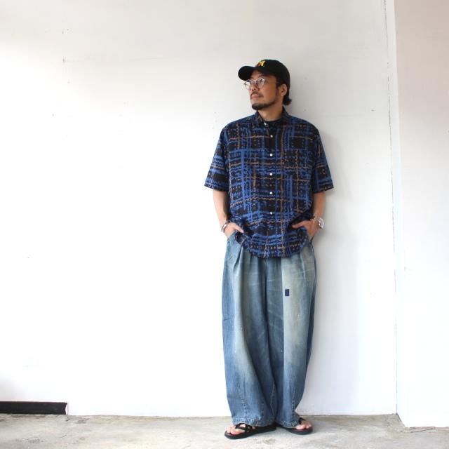HARVESTY リメイクデニムサーカスパンツ Remake-Denim Circus Pants / A12626　（Remake Blue） | HARVESTY | 15